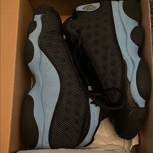 Jordan Air 13 Retro Black and Blue Sneakers